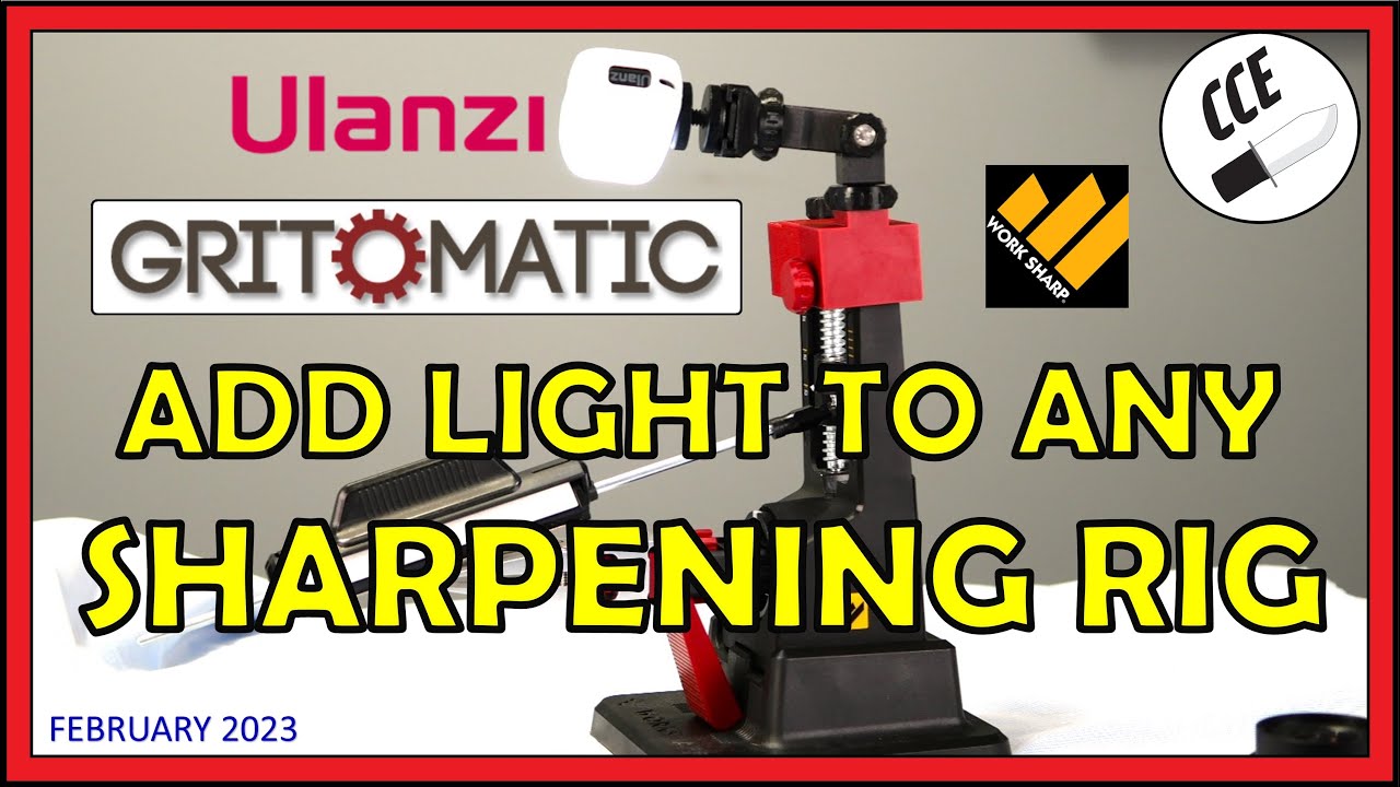 Add Ulanzi LED Light To your Sharpening Rig with an LED from Gritomatic.com