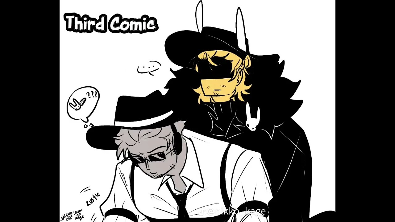Silly double fedora comic Credit: Nikko kage tiktok #fosaken #edit