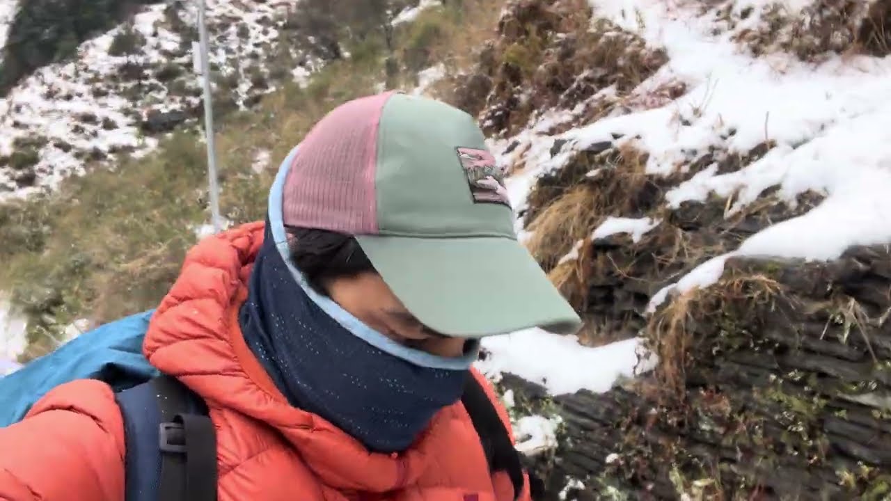 Trek To Triund Top in Heavy Snowfall
