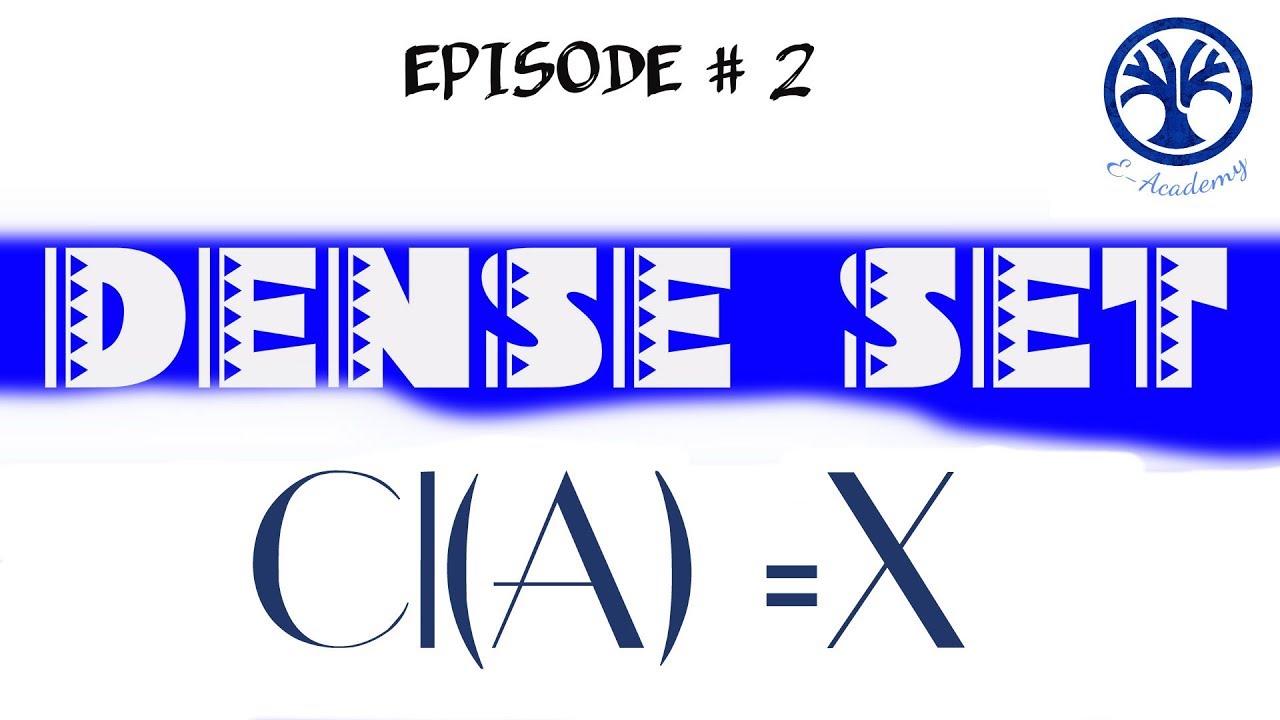 dense set in topological space | THEOREM