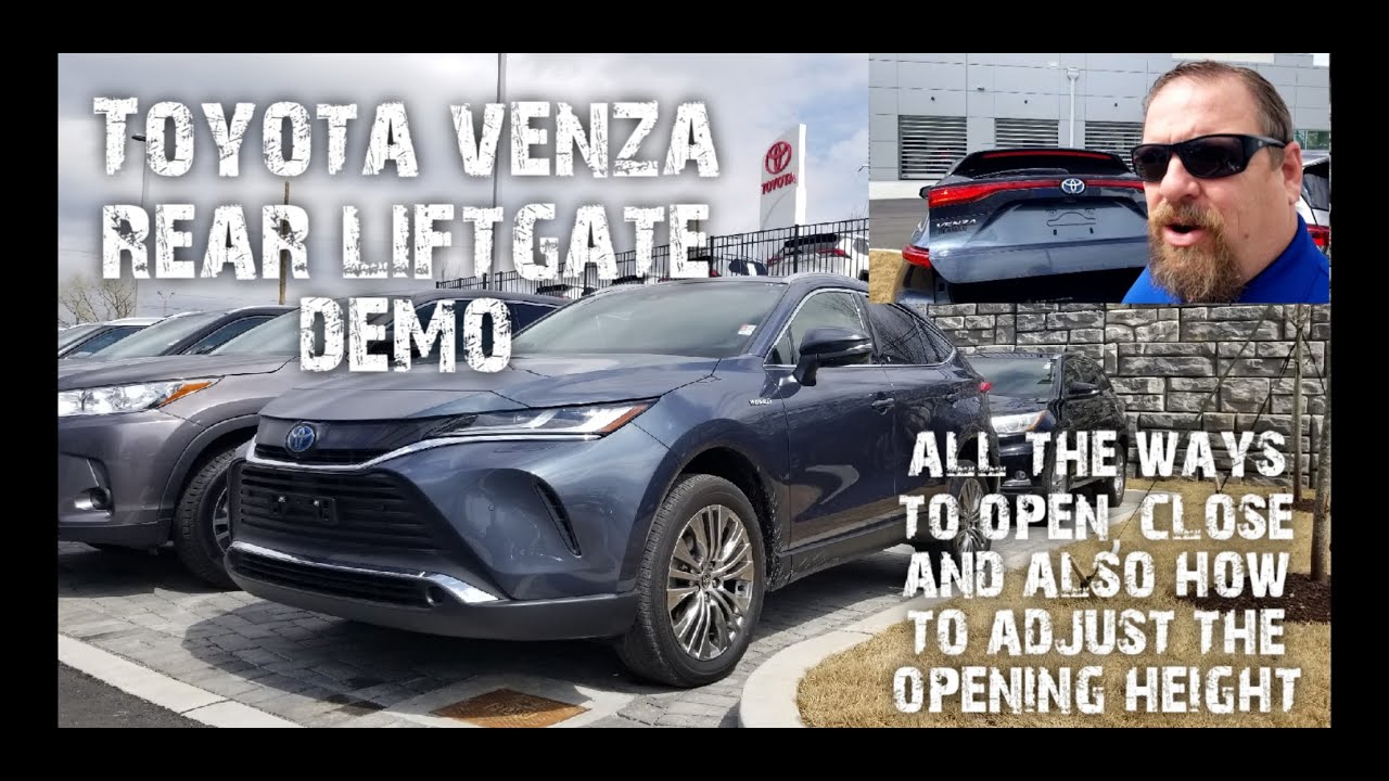 Opening Toyota Venza rear door and adjusting height
