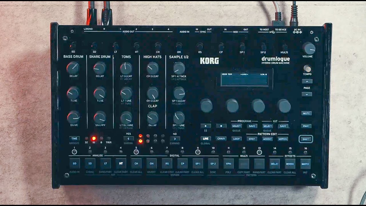 Exploring the NEW Korg Drumlogue Hybrid Drummachine!