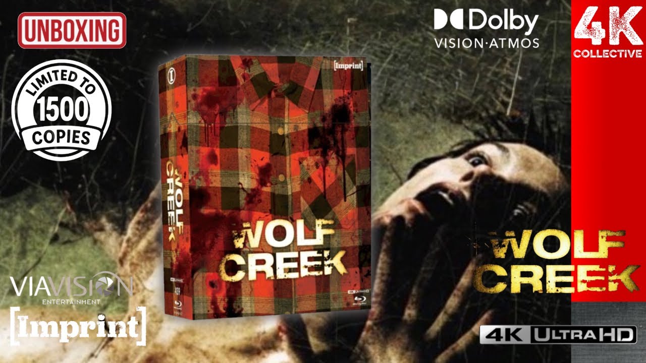 Wolf Creek 4K UltraHD Blu-ray 20th Anniversary Limited Edition Imprint Films Unboxing