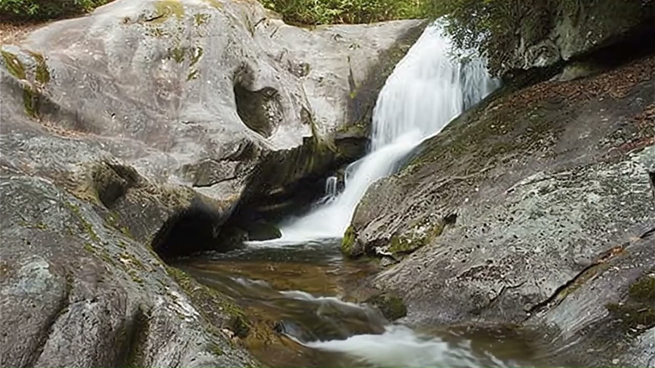 Bard Falls 8 Hours • Waterfall Sounds for Sleep, Study & Relaxation • North Carolina Nature