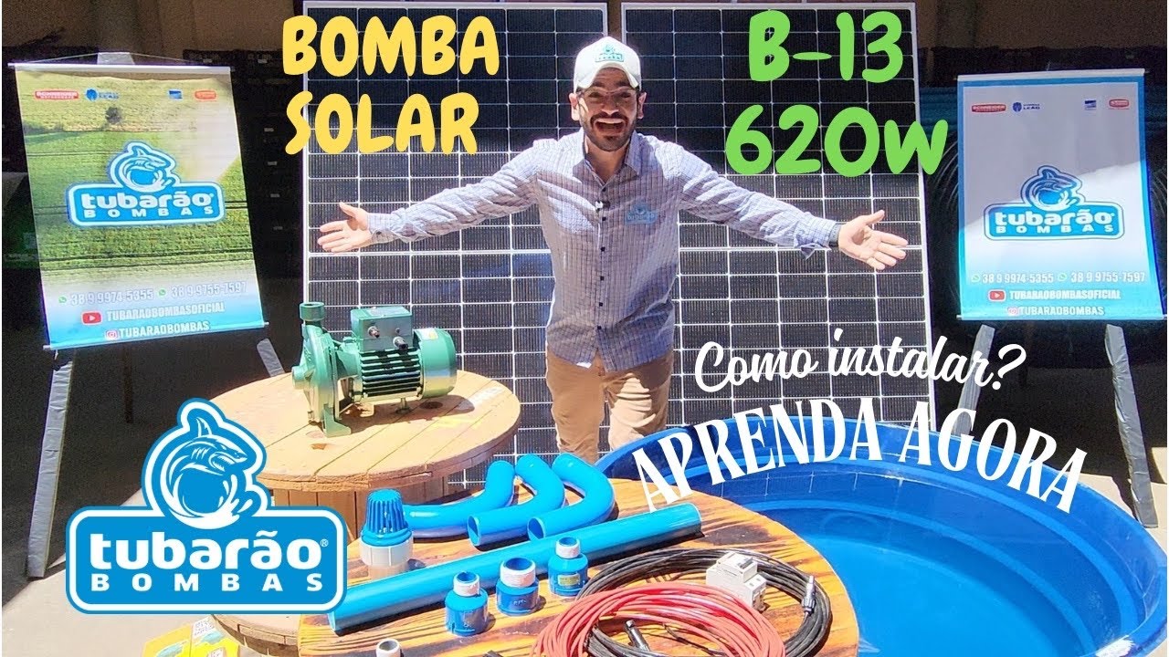 Como Instalar Bomba Solar B13 620w Diretamente em 2 Painéis Solares - Aprenda agora na prática!