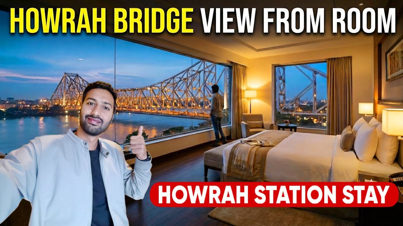Howrah Station Stay in Retiring Room with Howrah Bridge View 😍