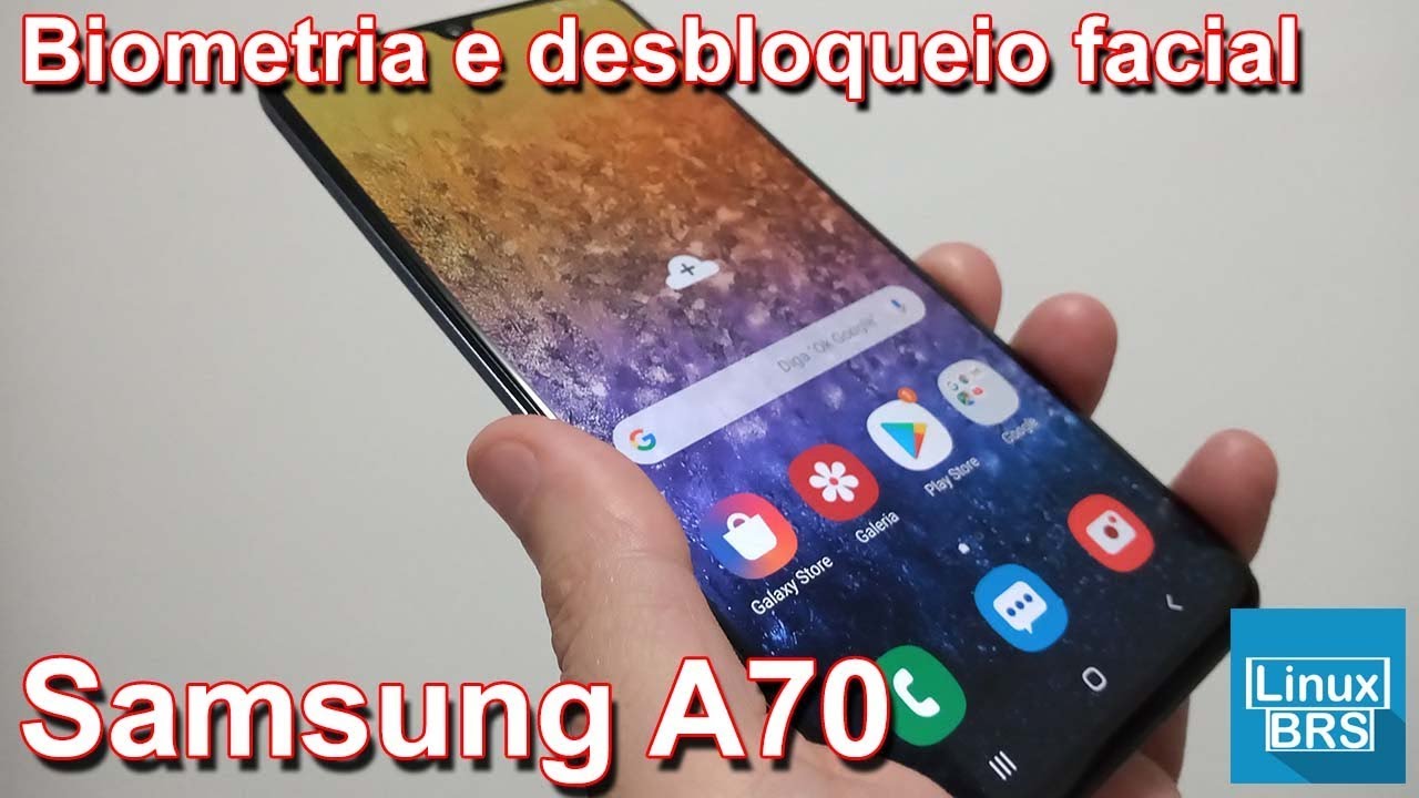 Samsung Galaxy A70 - Biometria e desbloqueio facial