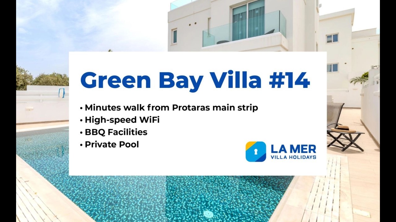 Green Bay Villa 14 | Luxury 3 Bedroom Holiday Villa in Protaras Cyprus with Private Pool