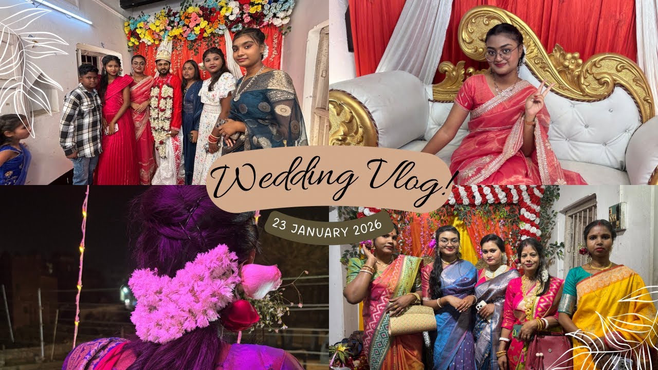 Wedding vlog with Haldi & Reception ♥️🧿🥹| in pure bangali tradition | #wedding #haldi #reception 