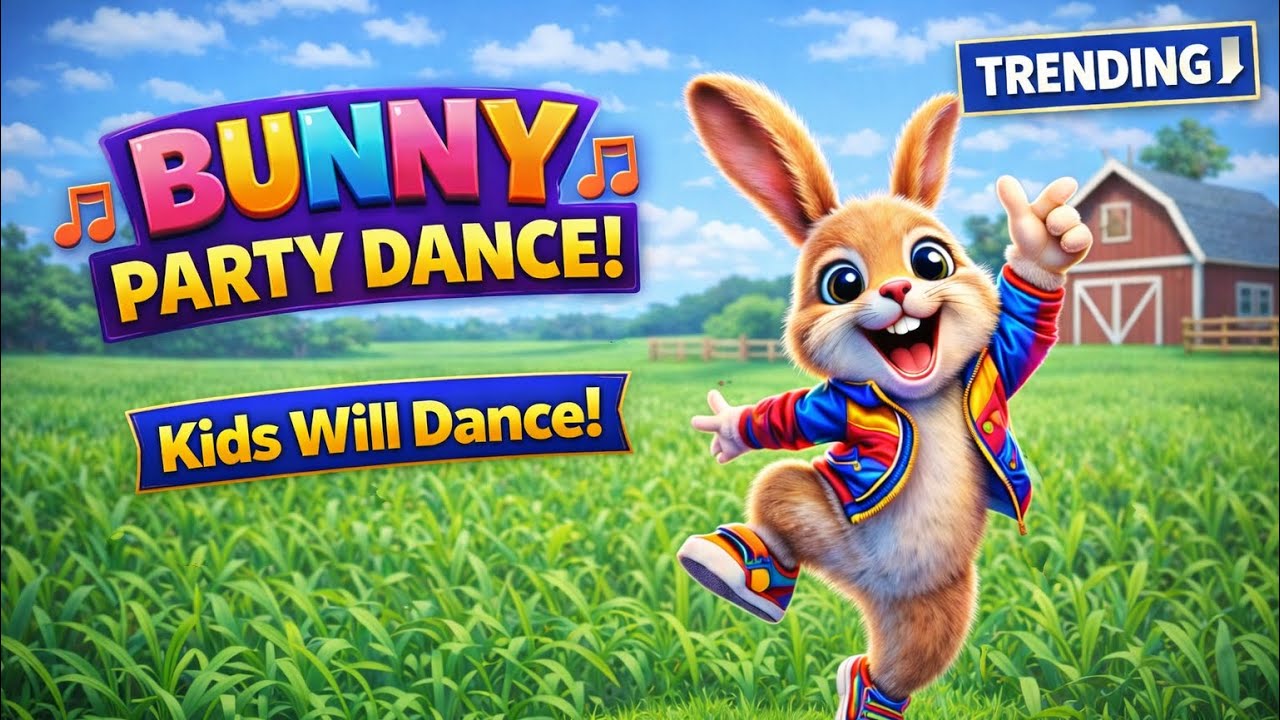 Bunny Bunny 🐰 Dance | Kids Song | Baby 👶 Hindi & English Lyrics 