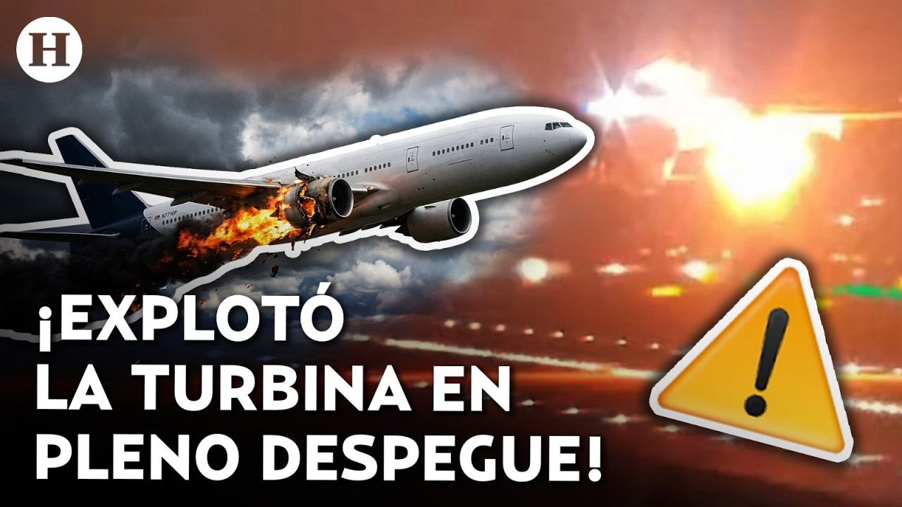 &iexcl;TERROR EN EL AIRE! Explota motor de avi&oacute;n con 288 pasajeros en pleno despegue