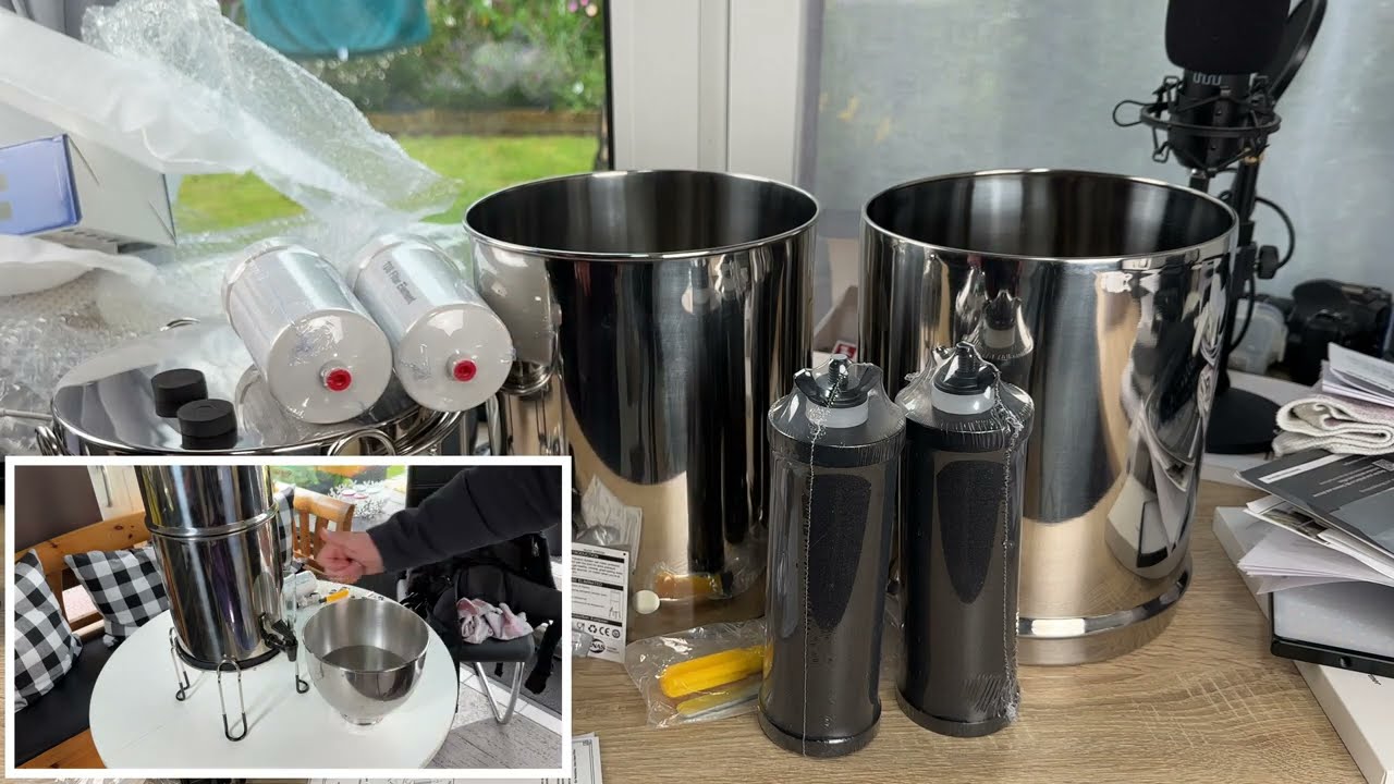 Purewell 8-Stufiges Schwerkraft-Ultrafiltrations-Wassersystem, EU 98/37/EC Unboxing und Anleitung