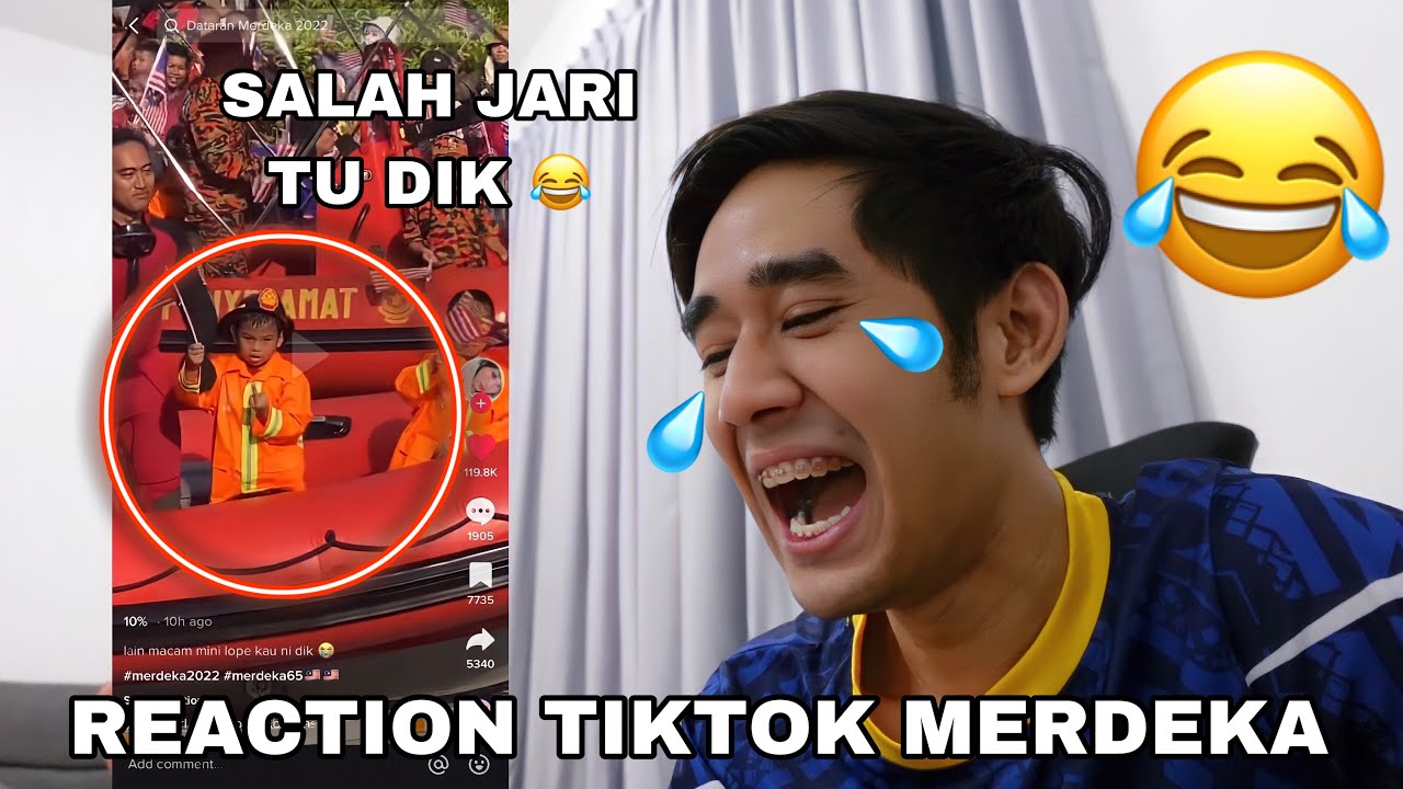 EH SALAH JARI TU 😂 REACTION TIKTOK MERDEKA 2022 🥰
