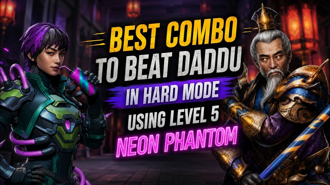 Best combo to beat Pengfei in hard mode using Level 5 Neon Phantom 💀