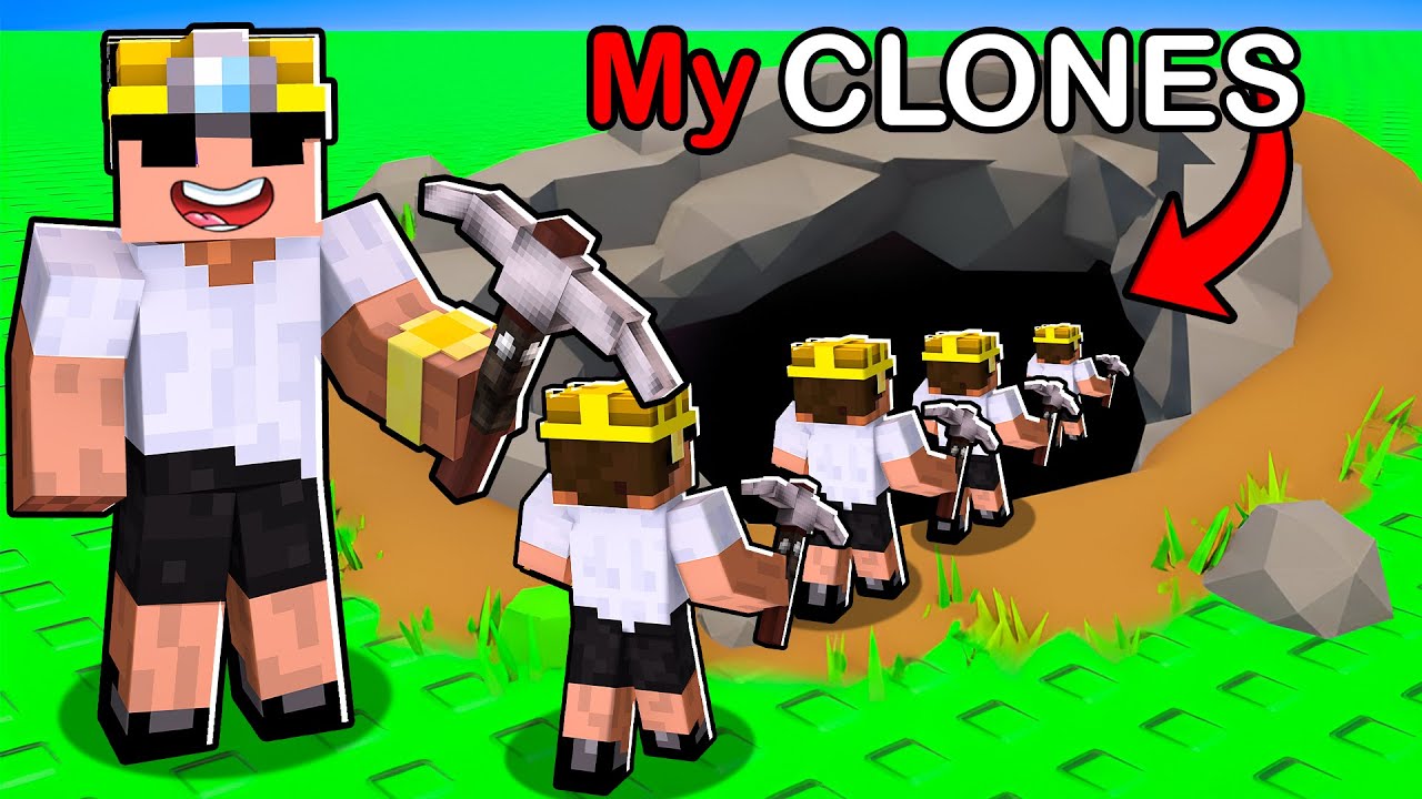 Duplicating Myself to Mine INFINITE Ores in Roblox..