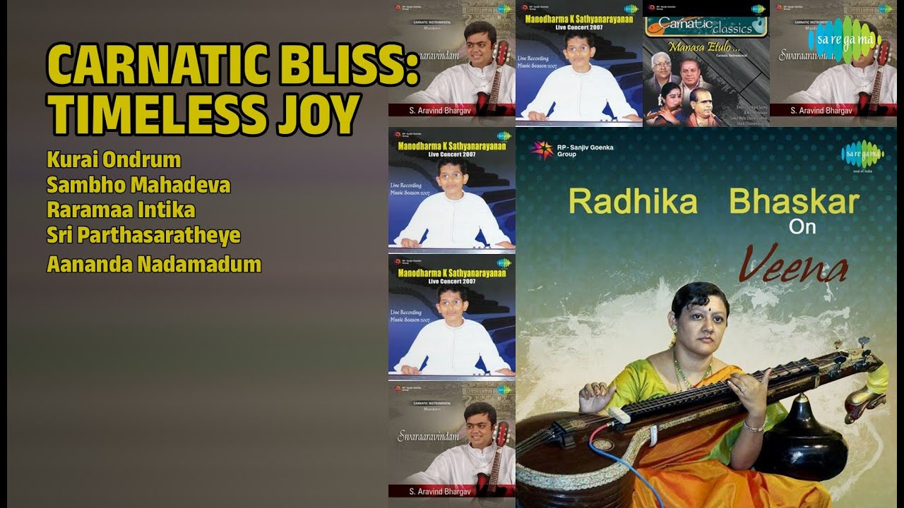 Carnatic Instrumental Bliss | Radhika Bhasker Songs | Kurai Ondrum | Sambho Mahadeva