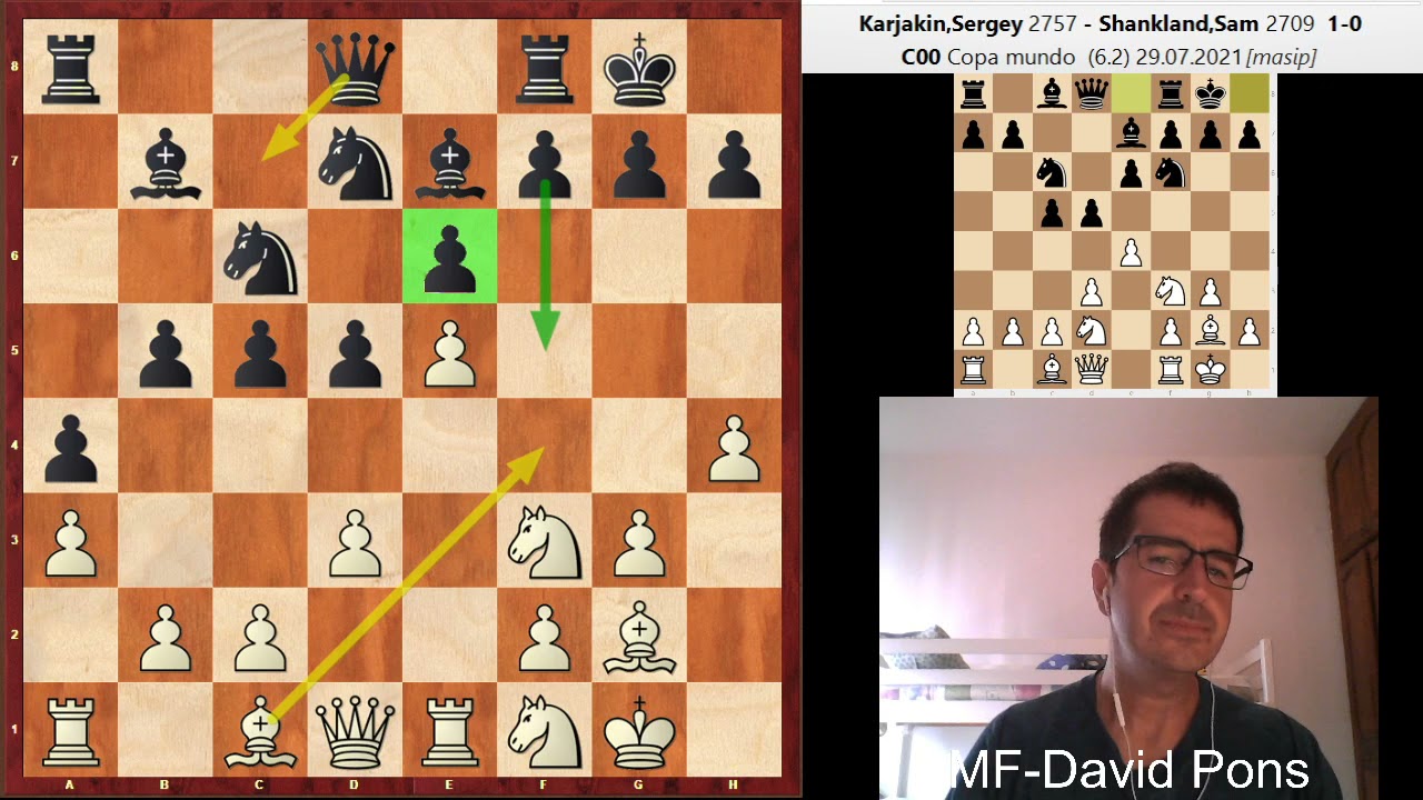 Karjakin destroza a Shankland con el Ataque Indio de Rey!!