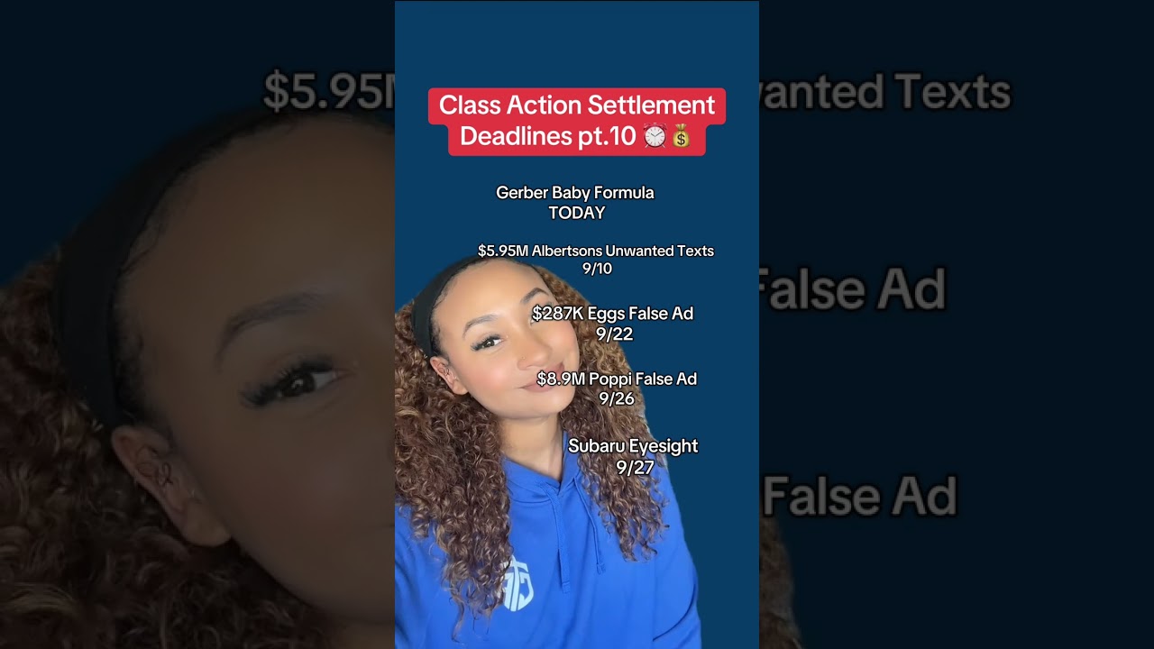 ⏰💰 Don&rsquo;t miss these deadlines! 🔗 in bio. #settlement #classaction #earnmoneyonline