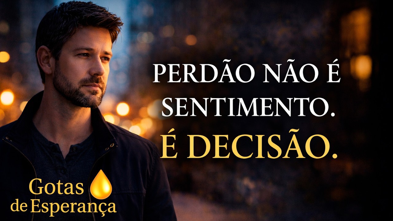 Perdão não é sentimento. É decisão. | Efésios 4:32 - Gotas de Esperança
