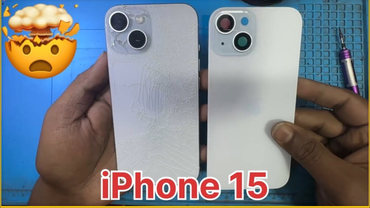 iPhone 15 back glass replacement 💥✅iPhone 15 reapir 💯✅#virel #reapir #youtubevideo #fix #smartphone