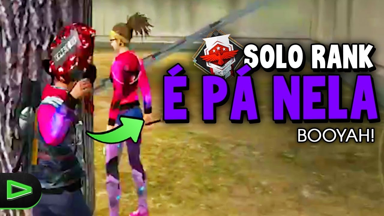 JOGANDO DE P90 COM MIRA PRECISA!!! SOLO RANQUEADA NO FREE FIRE