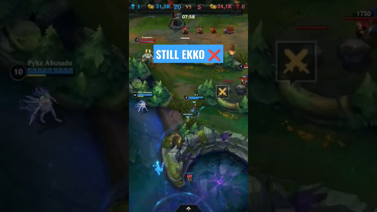 EKKO JUNGLE GAMEPLAY WILD RIFT LEAGUE OF LEGENDS 