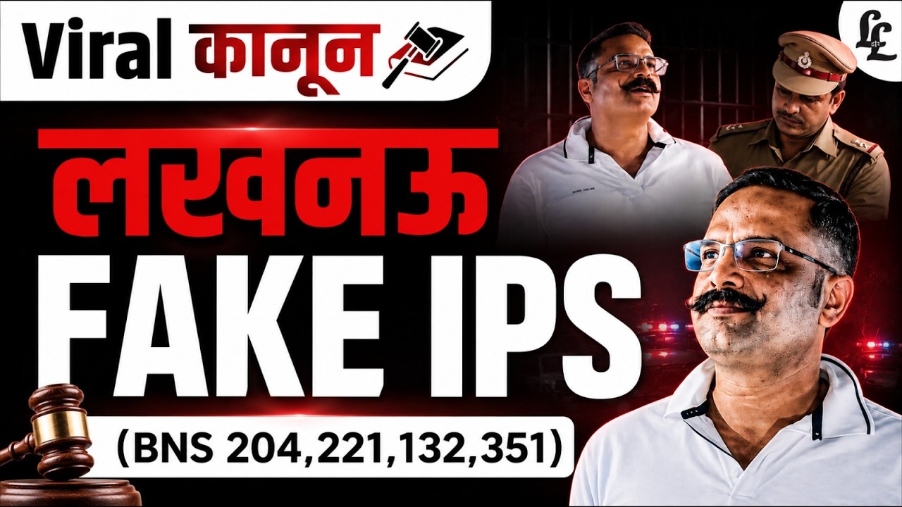 Lucknow Fake IPS Officer Arrest Case & Law Learning | Tansukh Paliwal | Linking Laws