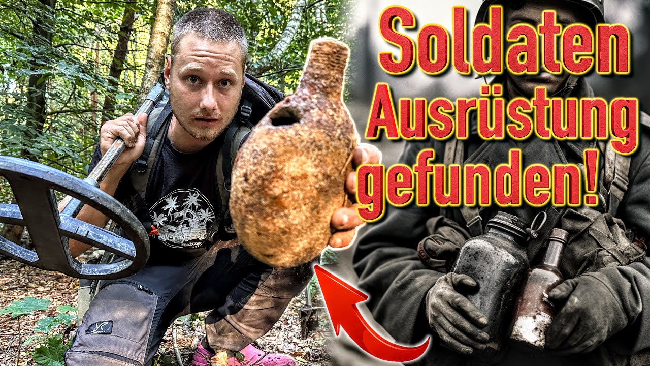 Vergrabene Uniformteile und wertvollen Schmuck im Wald gefunden!! 🤯 (WW2 Metalldetektor Schatzsuche)