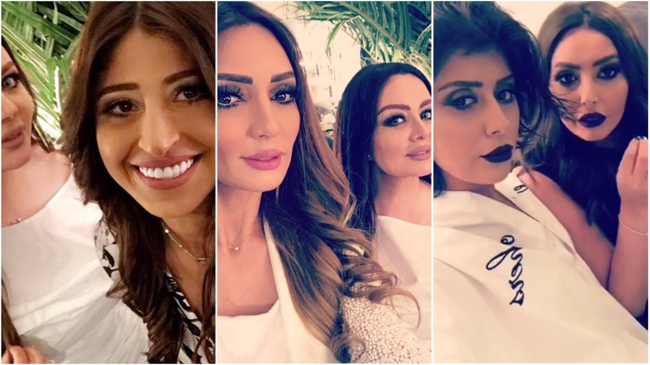 شجون الهاجري - عبير احمد - فاطمة الصفي وفرح الصراف ومرام كواليس جلسة تصوير