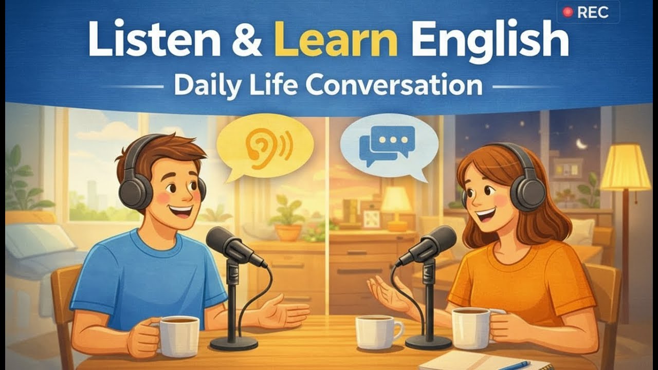 Listen and Learn English – Daily Life Conversation Practice