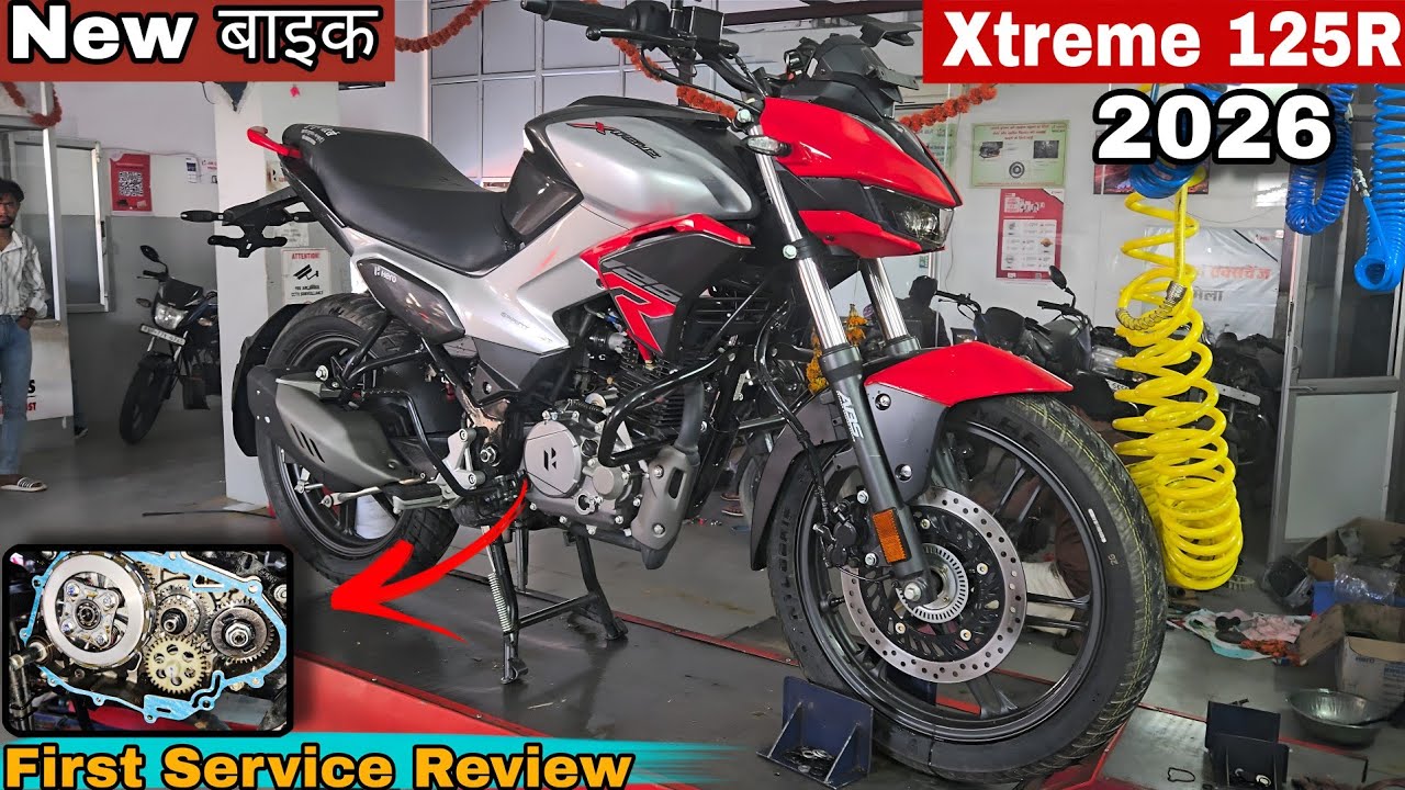 Hero Xtreme 125R First Servicing 2026 Xtreme 125R New Model Xtreme 125 ABS Details Review 