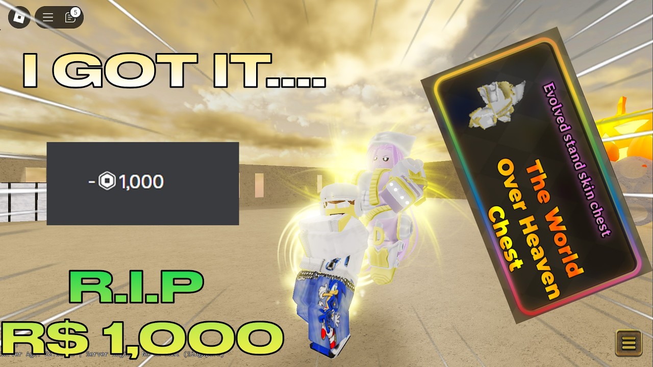 [YBA] SPENDING 1000 ROBUX ON A TWOH SKIN... (I GOT WHAT I WANTED) | MY YBA HALLOWEEN EXPERIENCE