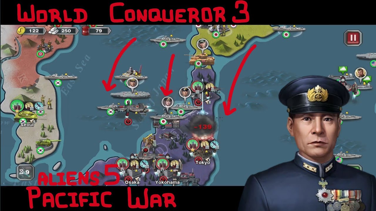 PACIFIC WAR - Aliens 5 - World Conqueror 3 Guide