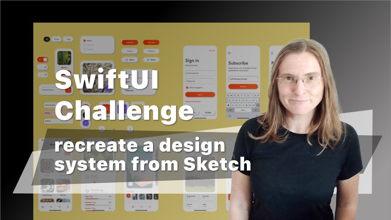 SwiftUI challenge: recreate a design system from Sketch - example iOS app design