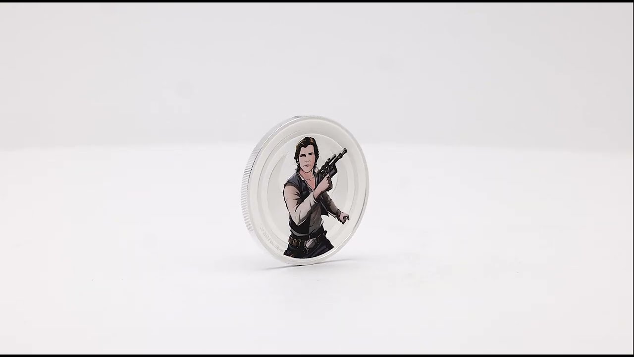 2025 Niue 1 Ounce Star Wars Han Solo Vs Boba Fett Silver Proof Round
