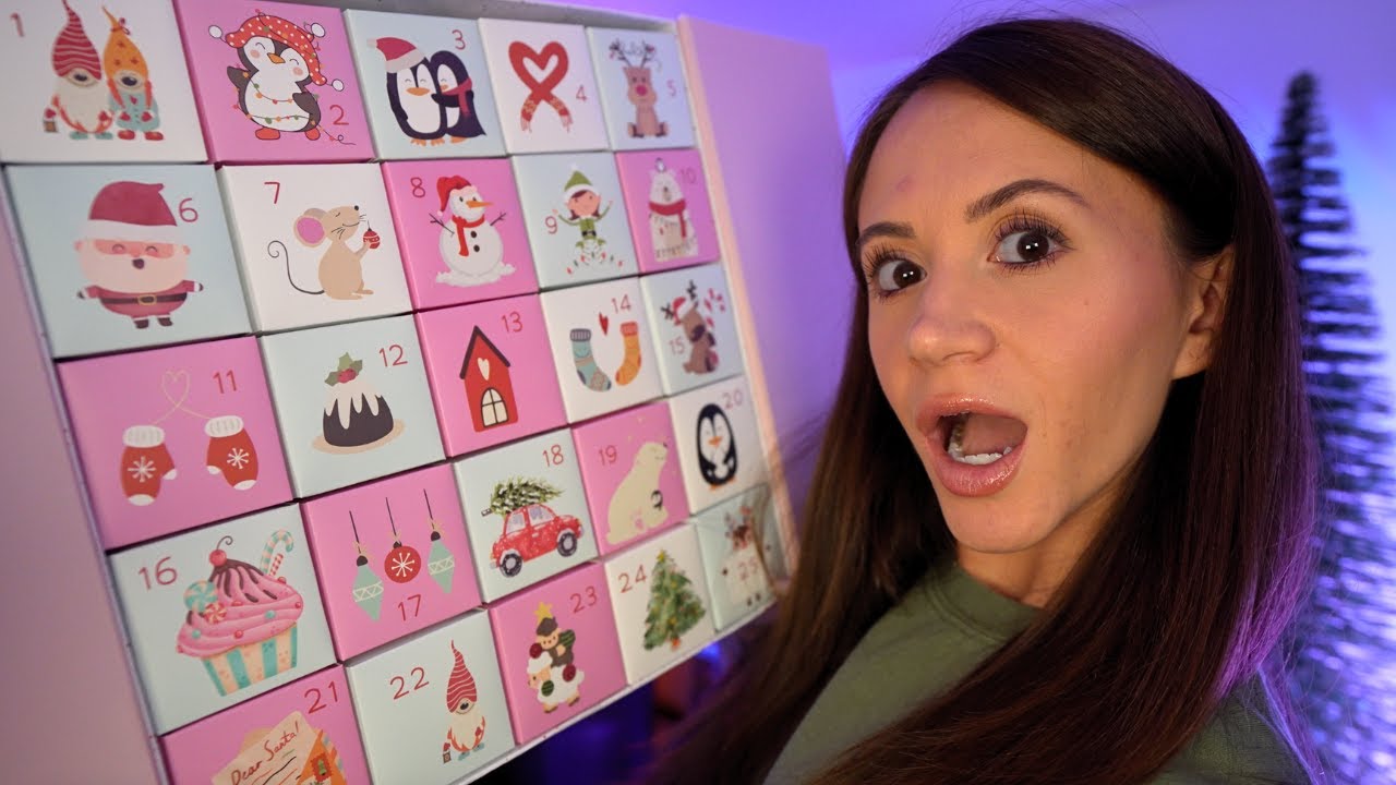 ASMR Trying 25 Edible Crystal Candy 💎 (silky gem advent calendar)