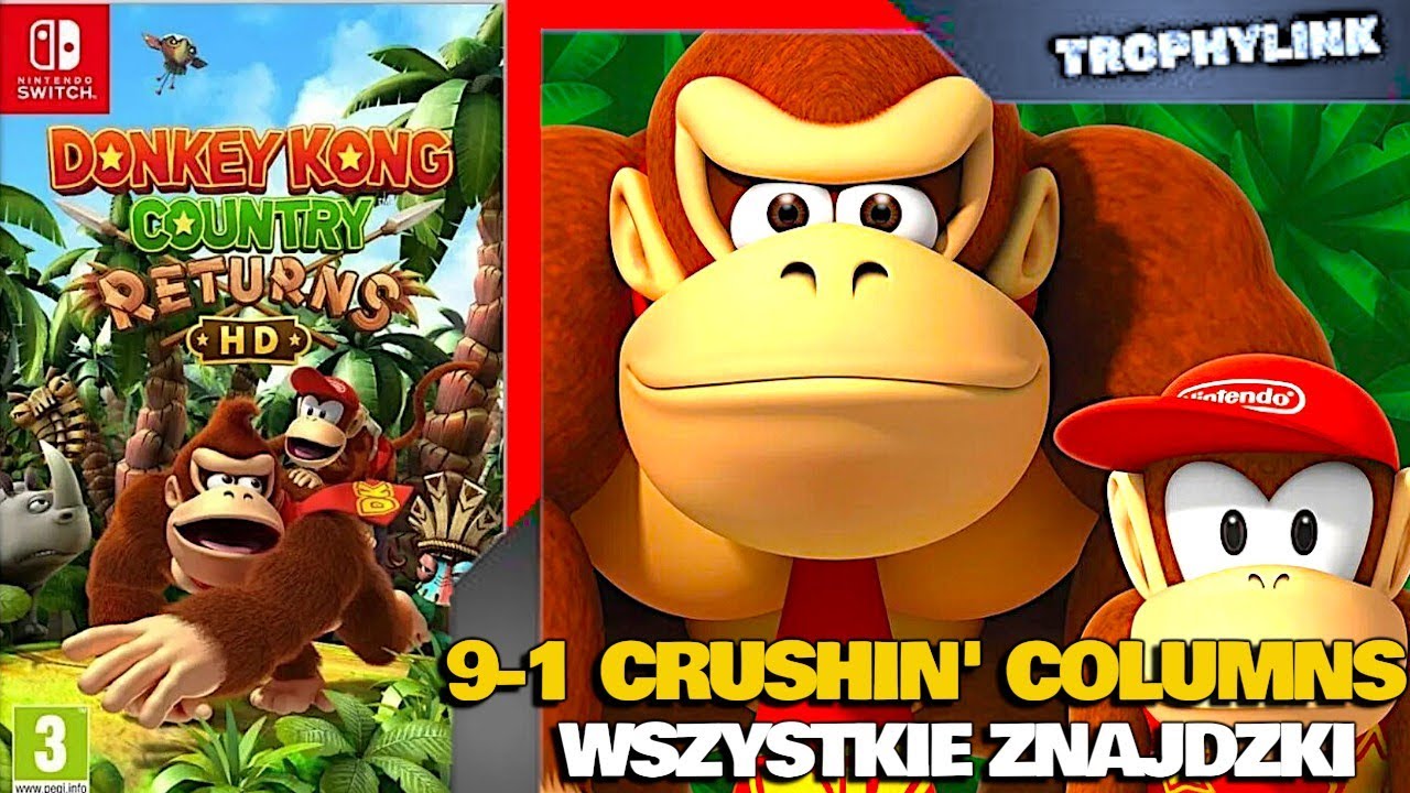 Donkey Kong Country Returns HD Crushin' Columns 9-1 