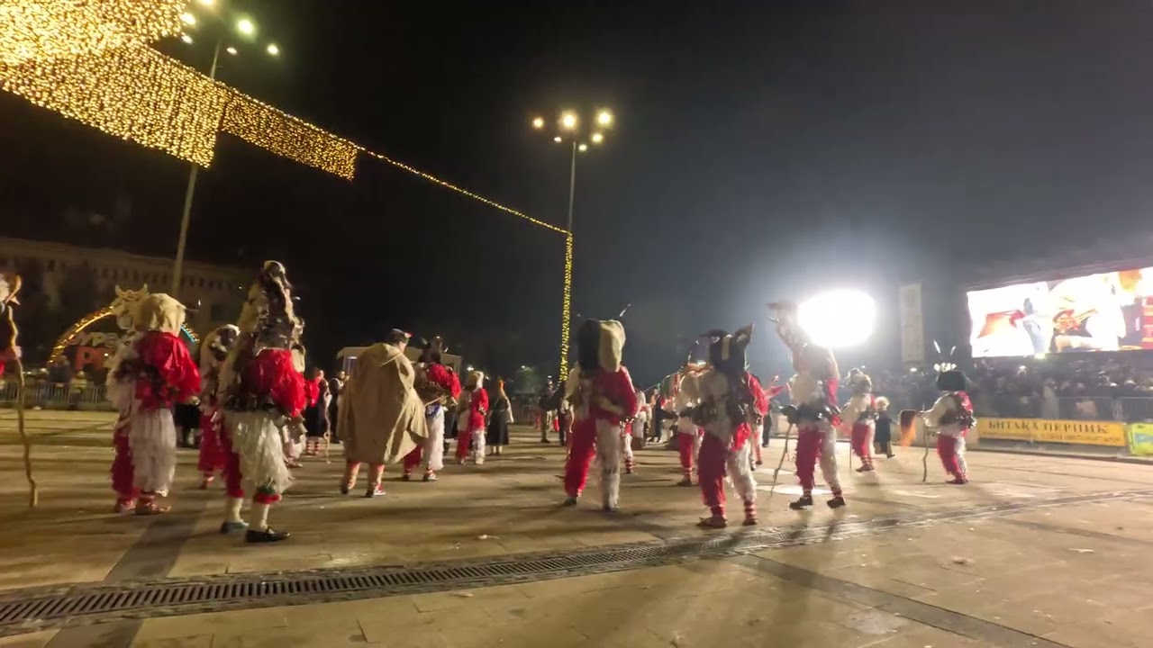 Представяне на сурвакарската група от село Друган на фестивала в Перник Сурва 2025г.