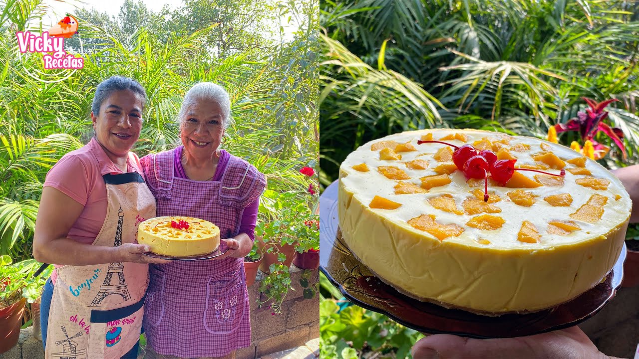 Postre Fácil para Festejar a Mamá Pay de Mango Vicky Recetas