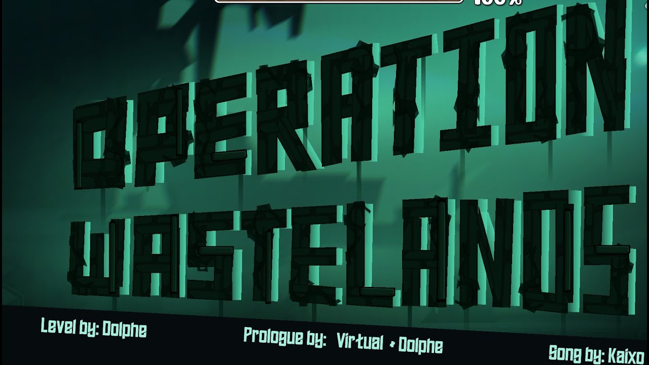 Operation Wastelands Geometry Dash | Weeckle Demon 100% | 1 coin