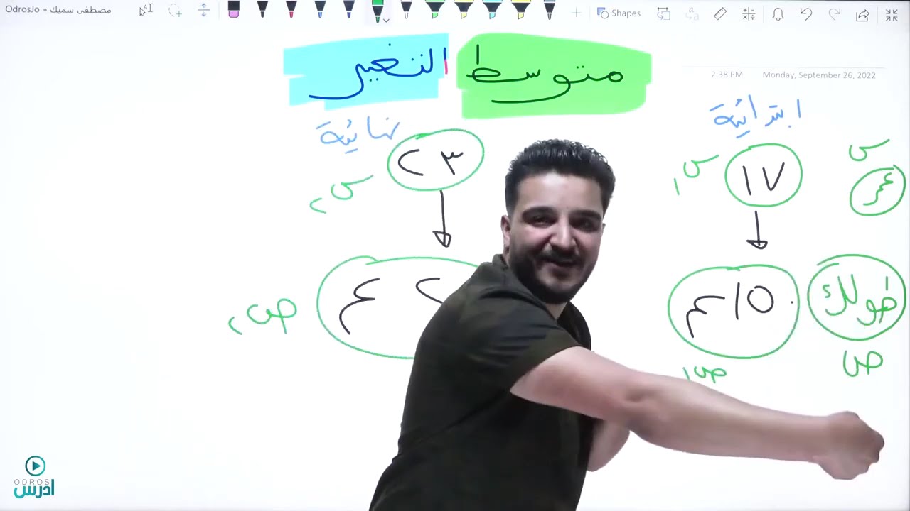 توجيهي فلسطين | الفرع العلمي - متوسط التغير (الحصة الأولى)
