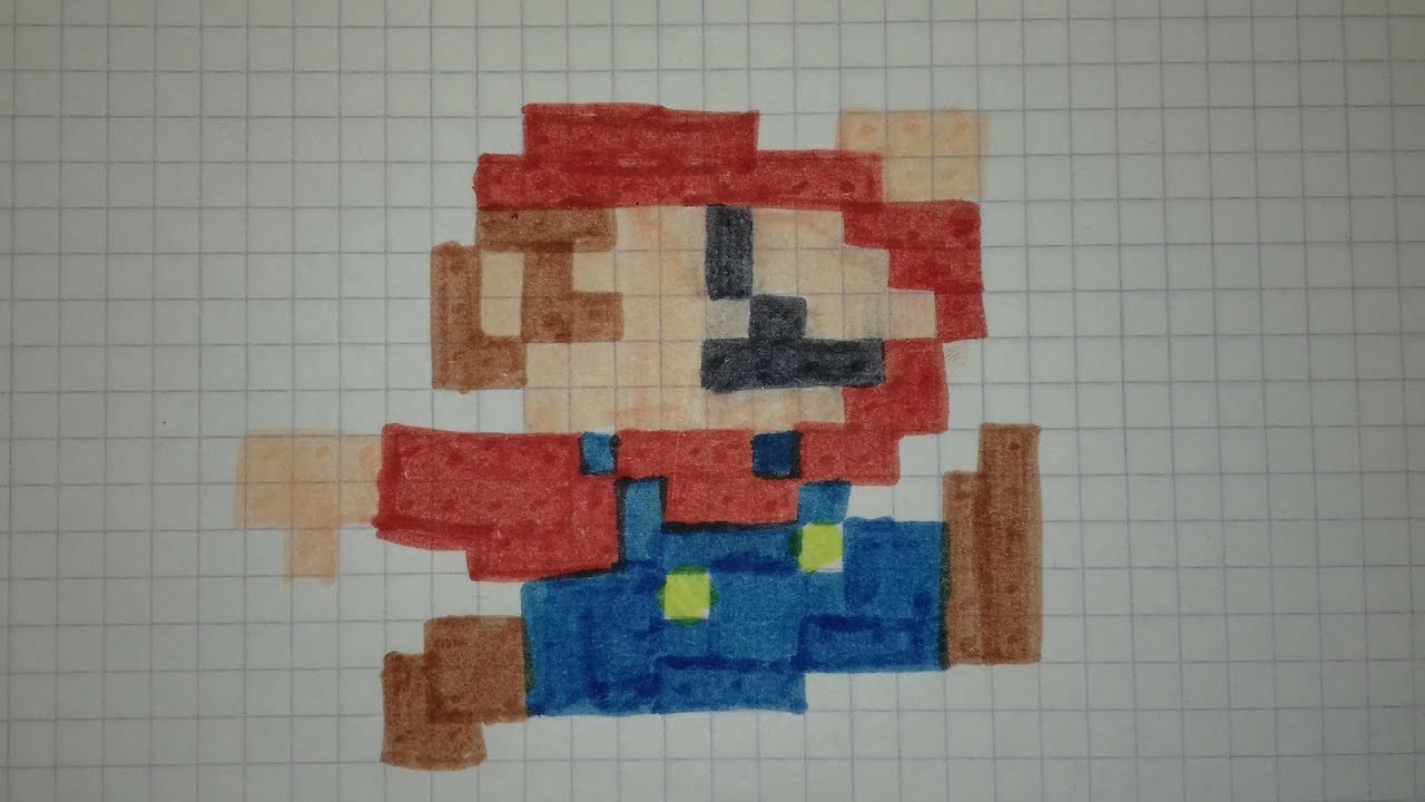 [Tuto] comment dessiner Mario en (PIXEL ART)