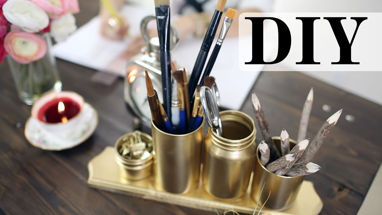 DIY: Desktop Organizer from Old Jars &infin; Trash to Fab w/ AnneorShine