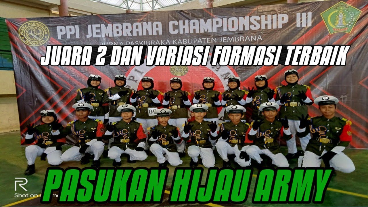Paskibra MTs Negeri 3 Jembrana Juara 2 Lomba PPI Championship III Dan Juara Variasi Formasi terbaik