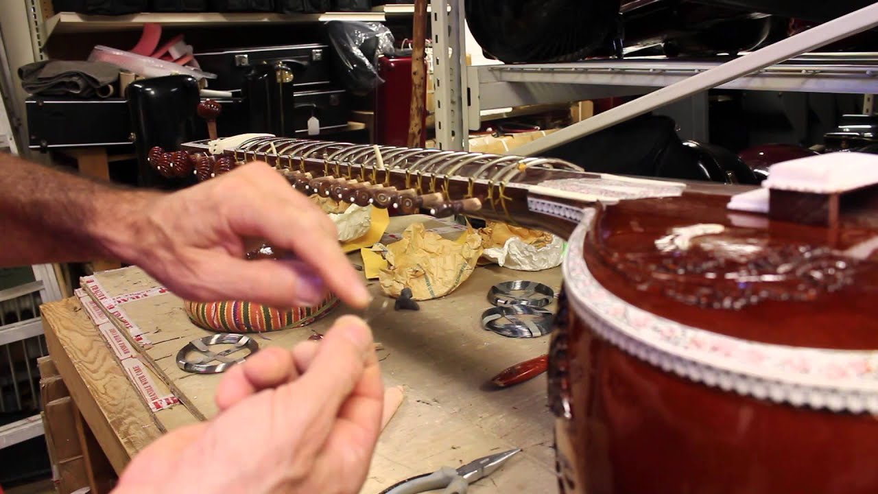 Sitar re-stringing Video by Musician's Mall