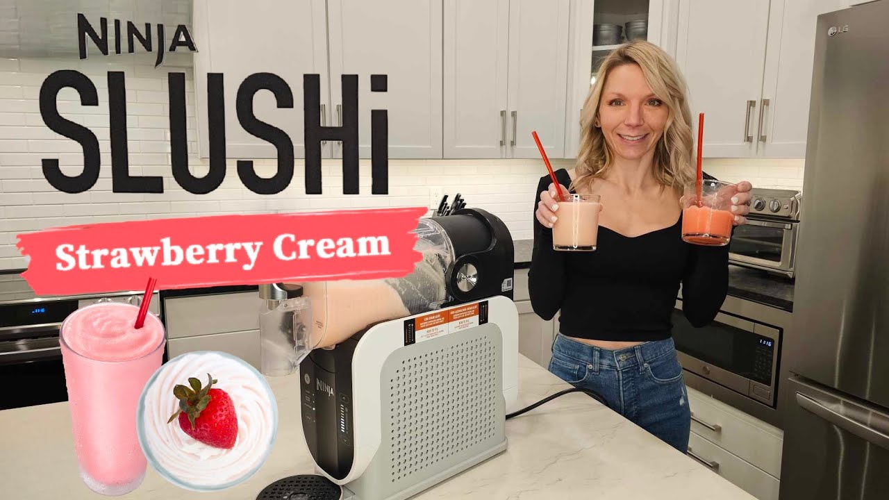 NINJA SLUSHI Strawberry Cream Slush Recipe & Review