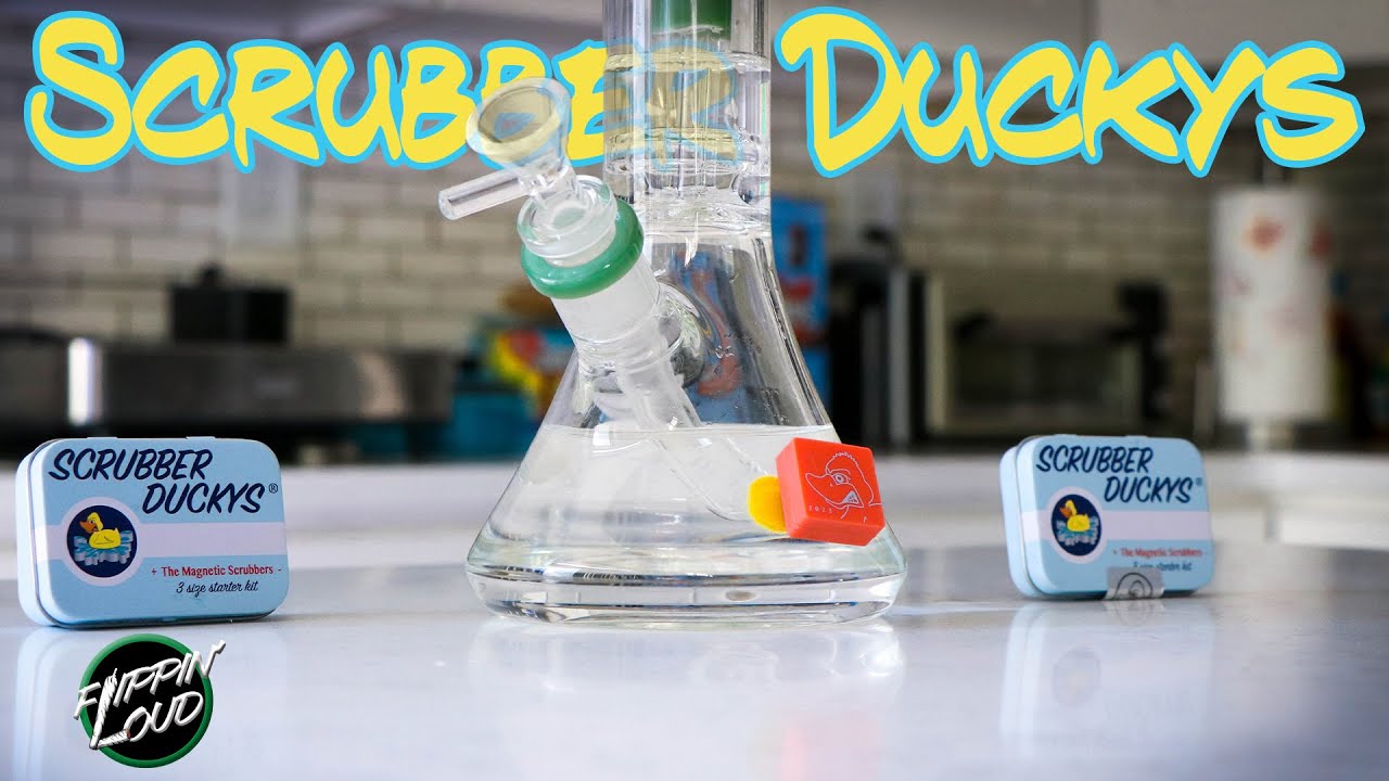 The EASIEST (and CUTEST?) way to CLEAN A BONG! | Scrubber Duckys