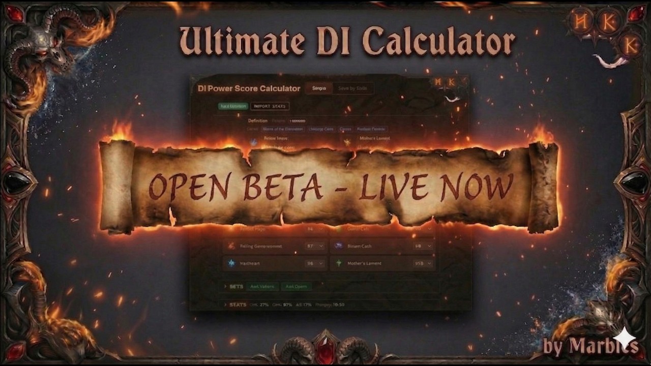 Ultimate DI Calculator - LIVE NOW! (Open Beta Release)