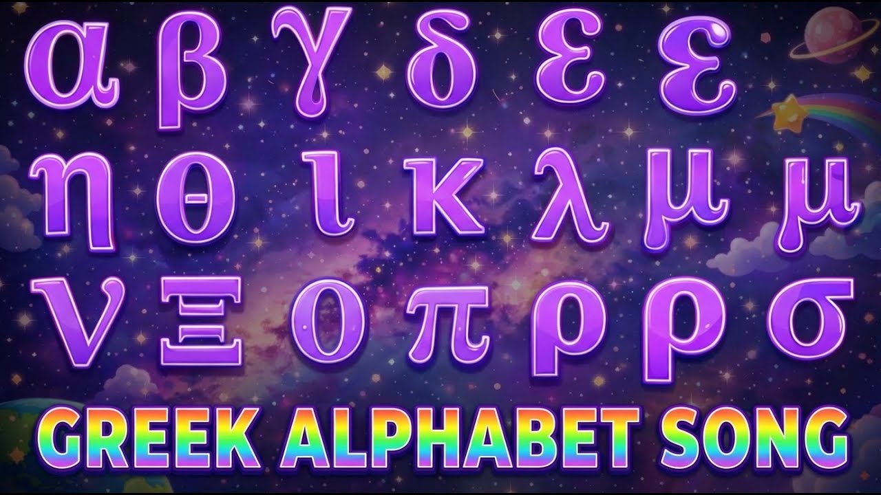Alfabeto Greco in Musica 🎶 | La Filastrocca che Tutti i Bambini Amano