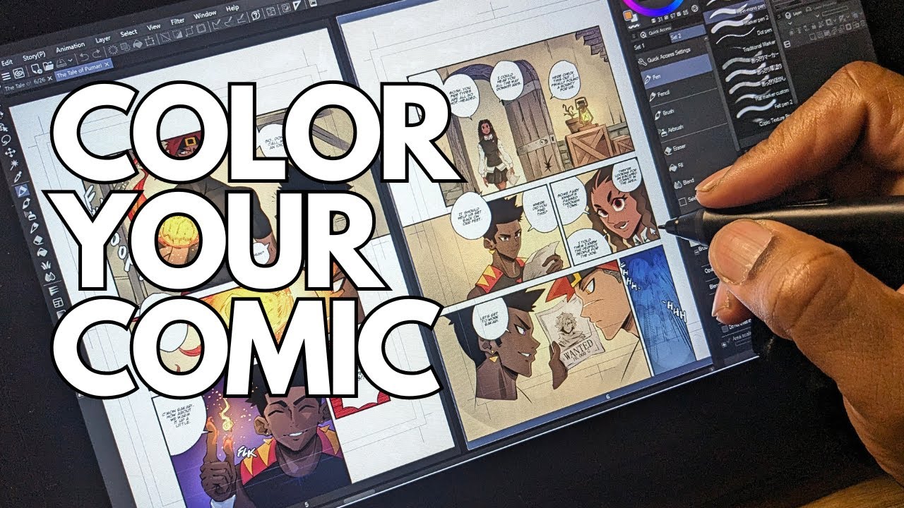 Coloring Comics in Clip Studio: Tutorial for Beginners